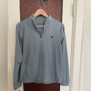 Bad birdie quarter zip sweatshirt, worn once. Light blue. Excellent condition.